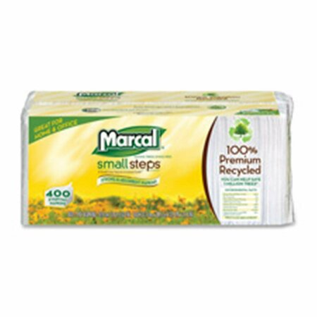 MARCAL Paper Mills, Inc  Luncheon Napkin, Single-Ply, 12.5 in. x 11.25 in., White, 2400PK MA464117